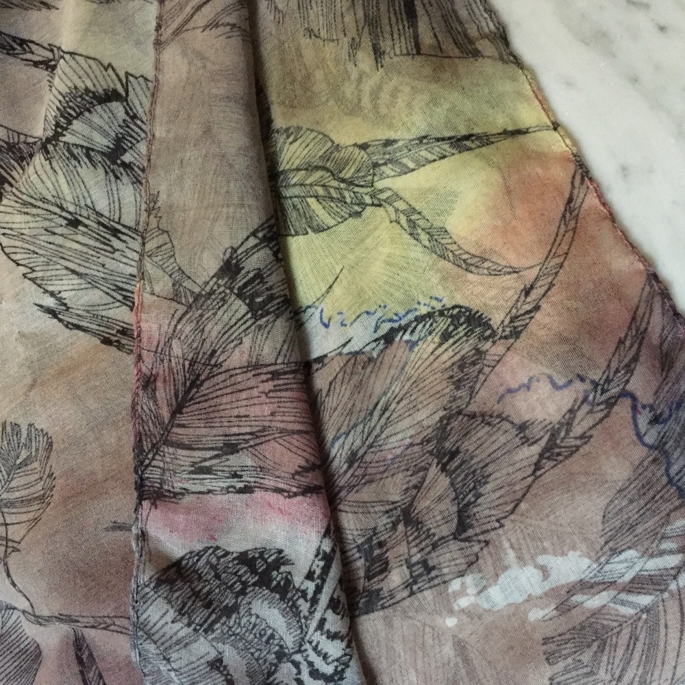 Free People Watercolor Scarf